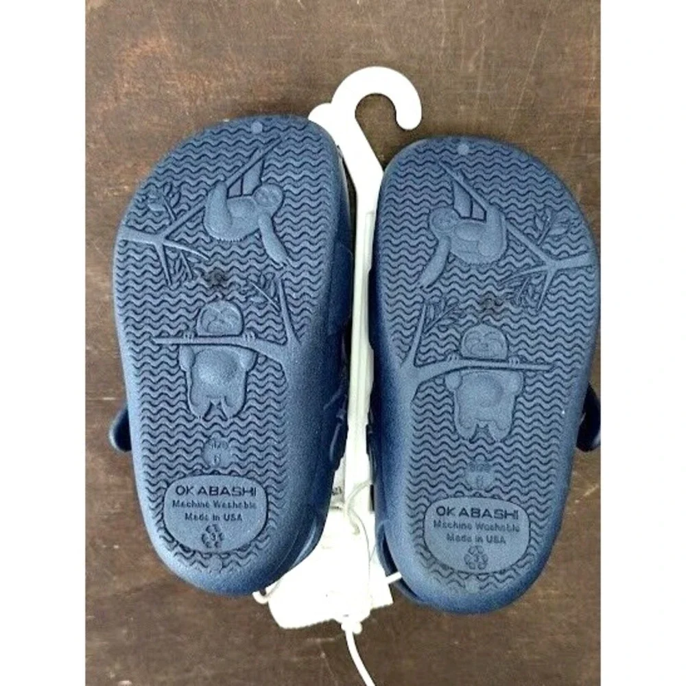 OKABASHI Kids‎ Blue Water Shoes Sandals Clogs Slip On Made in USA